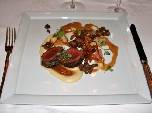 Woodlands Winter Mushroom Salad Venison Loin Salad Summerville