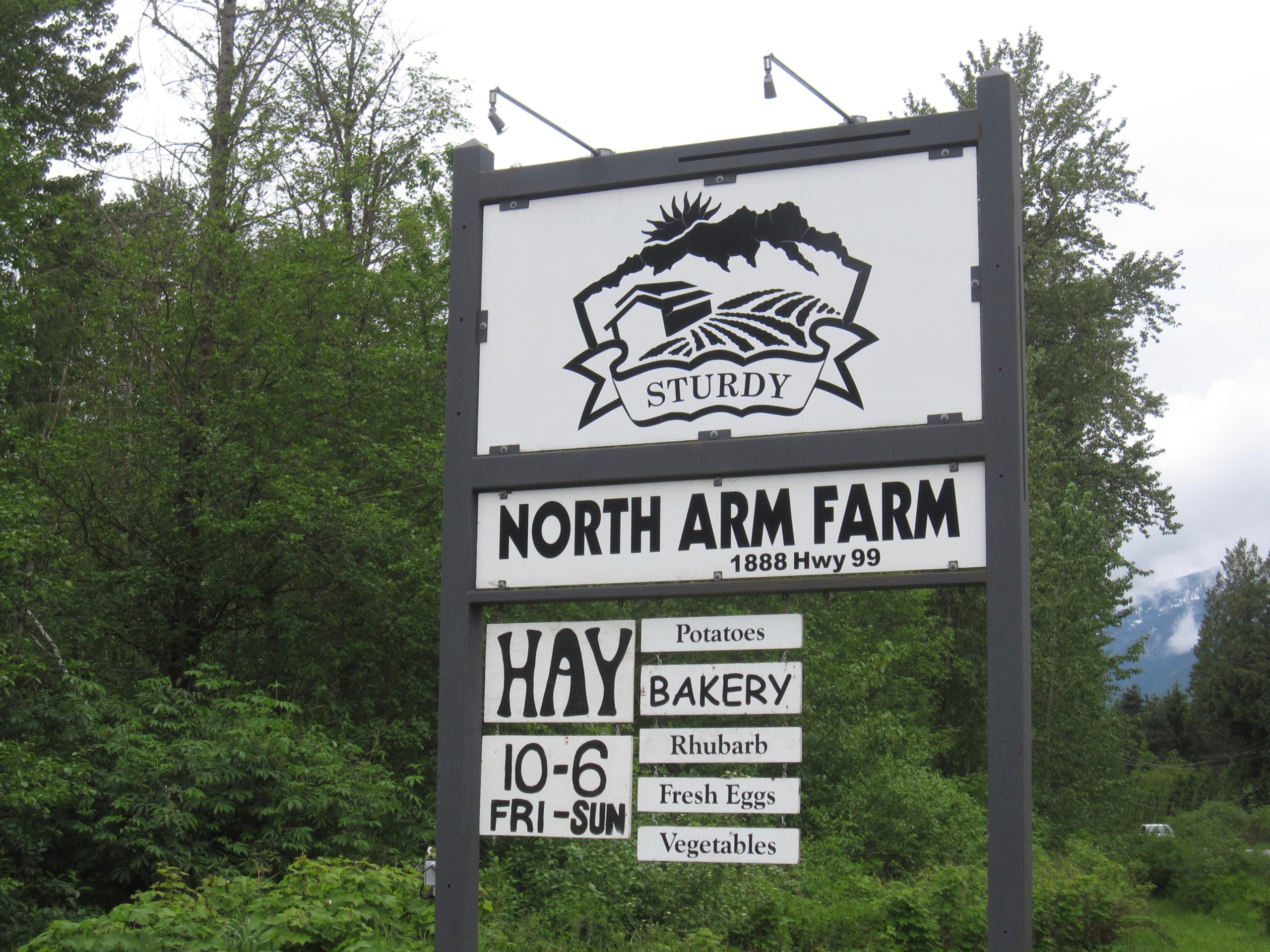 Farm Sign British Columbia