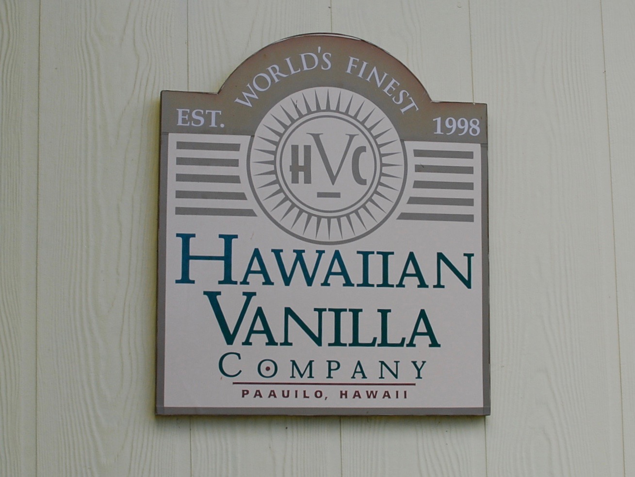 Vanilla Sign Hawaii
