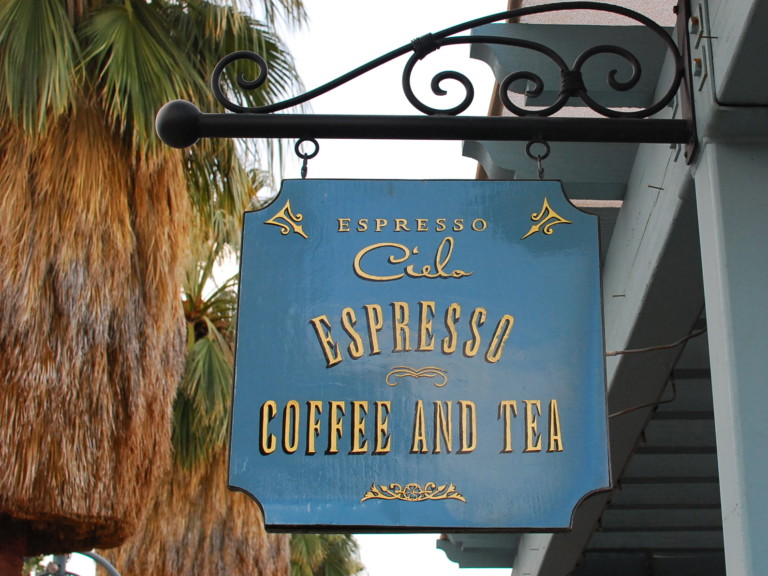 Coffee Sign Palm Springs