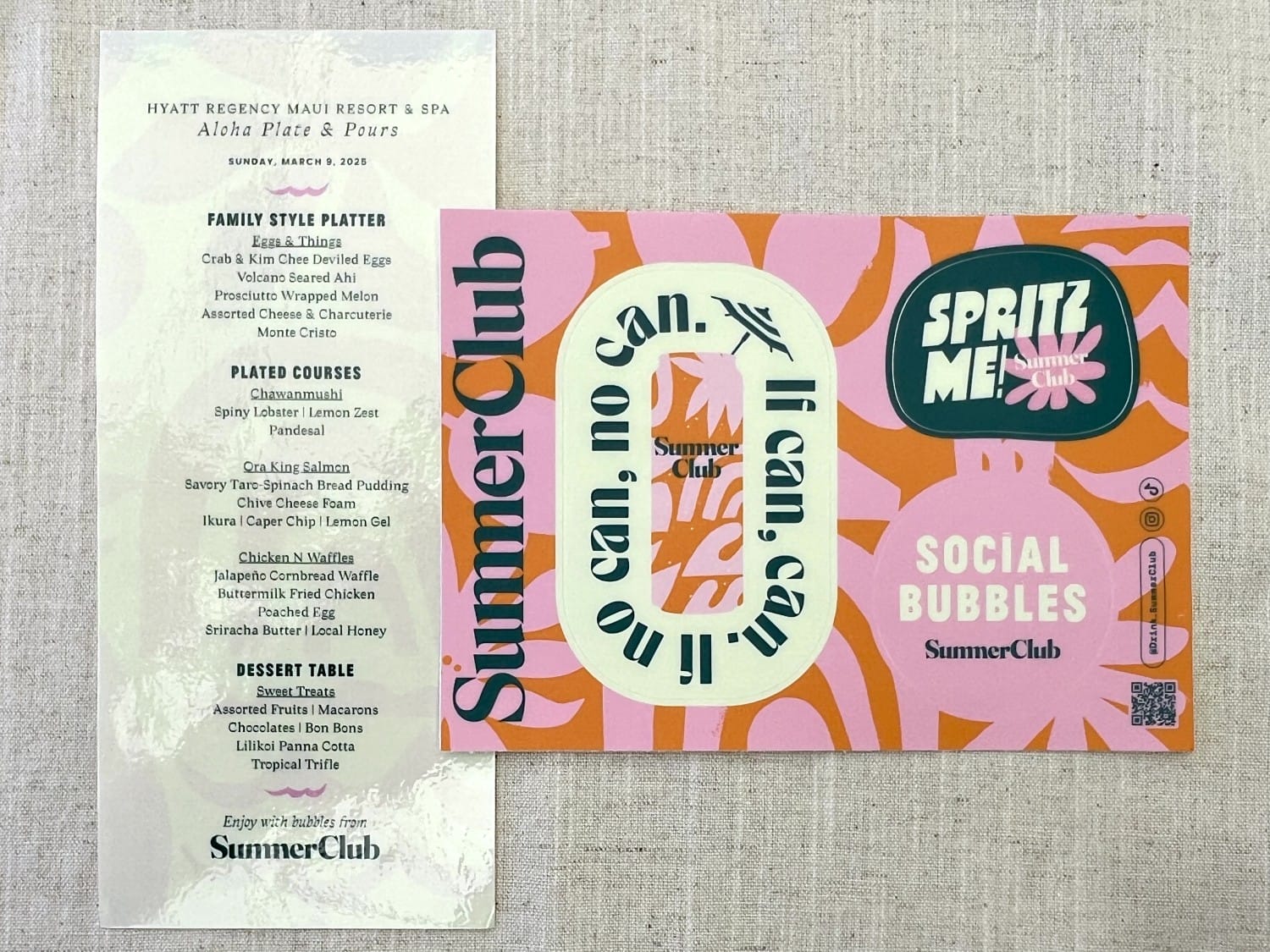 Menu Maui
